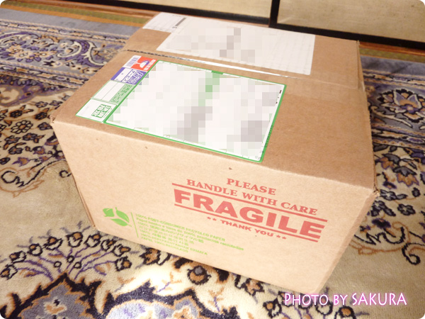 アメリカから「FRAGILE」の箱で直輸入品が届いた