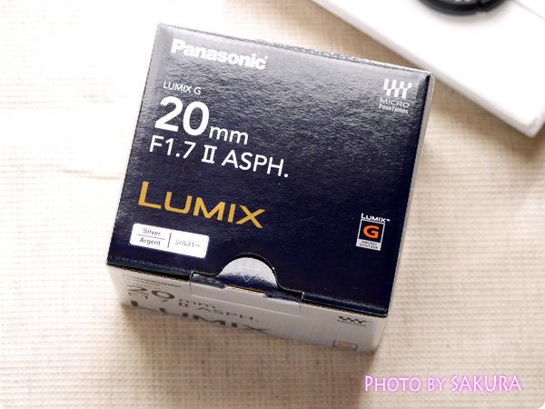 LUMIX G 20mm/F1.7 II ASPH. H-H020A-S [シルバー]外箱