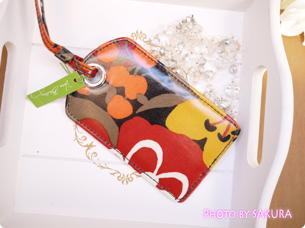 Vera Bradley ヴェラ・ブラッドリー　Luggage Tag（ラゲージ・タグ）　Bittersweet（ビタースイート）　全体