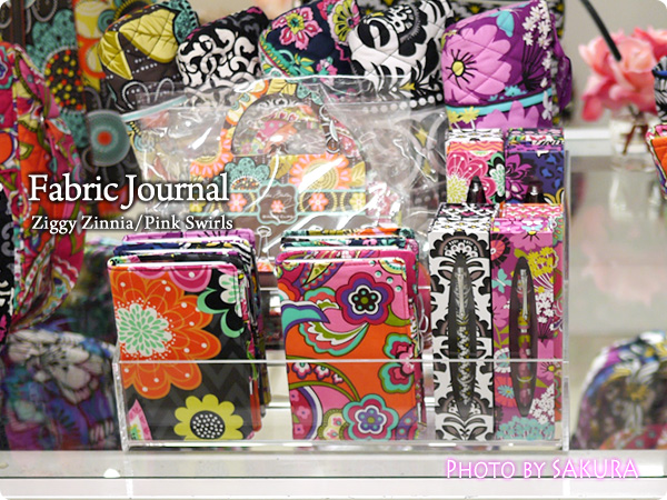 Vera Bradley　ヴェラブラッドリー　Fabric Journal　ファブリック・ジャーナル　Pink Swirls　Ziggy Zinnia