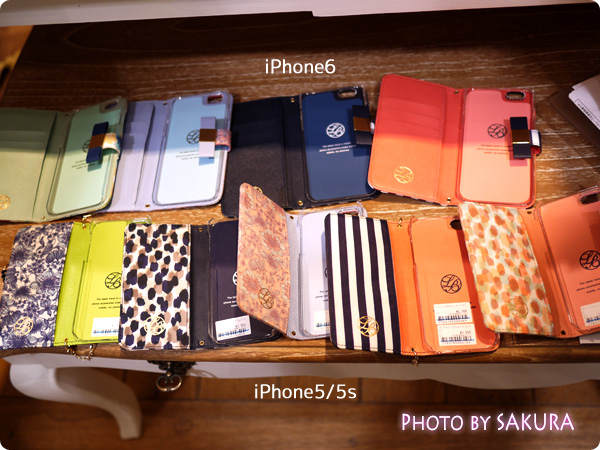 La Boutique DE LA MAISON（ラ ブティック ドゥ ラ メゾン）のオススメ手帳型iPhone5/5s＆iPhone6　開いたところ
